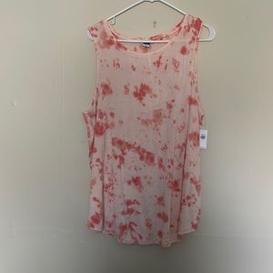 Old Navy Luxe Tie Dye High Neck Tank Top